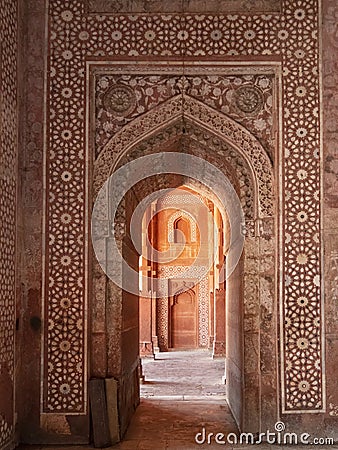 the buland darwaza gate at fatephur sikri near agra Stock Photo