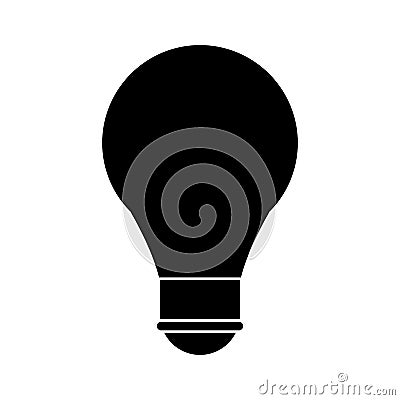 Bulb creative idea school pictogram Vector Illustration