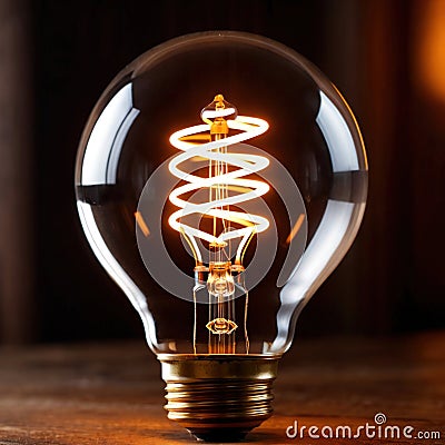 Bulb , electric light fixture to generate illumination Stock Photo