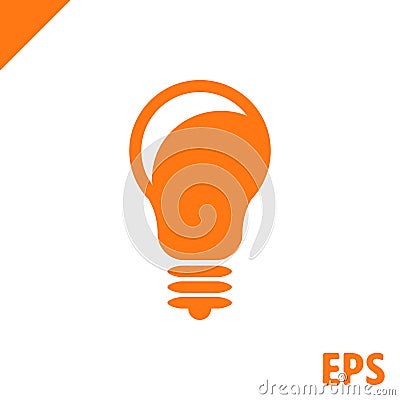 Bulb icon stock vector illustration flat design Vector Illustration