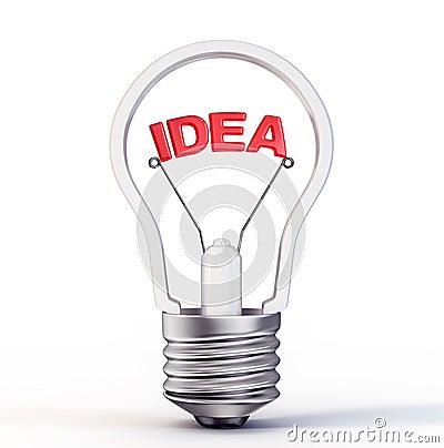 Bulb idea Stock Photo