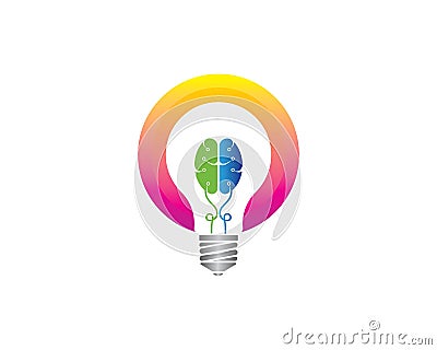 bulb idea,creative, concept illustration Vector Illustration