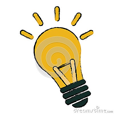 Bulb idea intelligence light design Vector Illustration