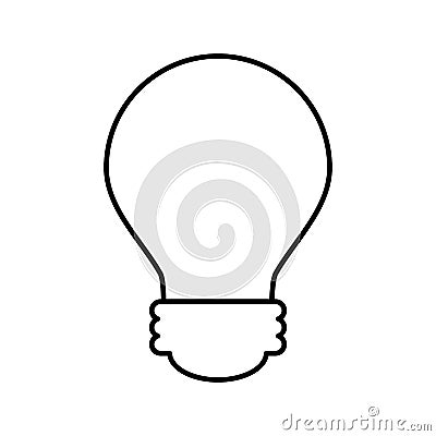 Bulb light isolated icon Vector Illustration