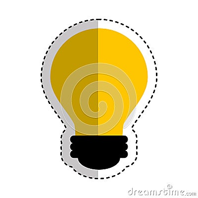 Bulb light isolated icon Vector Illustration