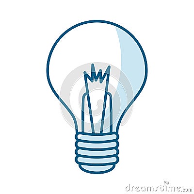 Bulb light isolated icon Vector Illustration