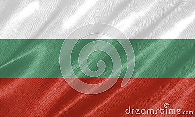 Bulgaria Flag Stock Photo