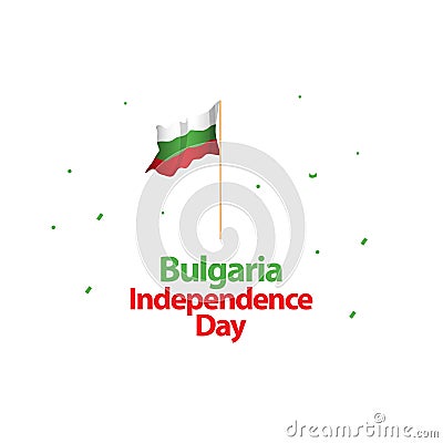 Bulgaria Independence Day Vector Design Illustration Vector Illustration