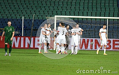 Bulgaria Ireland football match in Sofia Editorial Stock Photo
