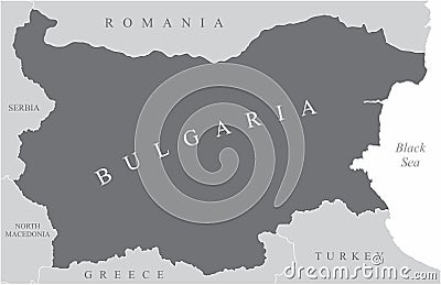 Bulgaria region map Vector Illustration