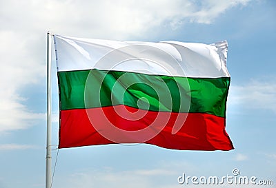 Bulgarian flag Stock Photo