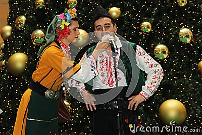 Bulgarian folklore performance Editorial Stock Photo