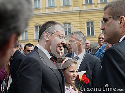 The Bulgarian Prime Minister in public Editorial Stock Photo