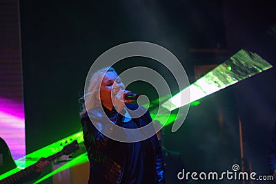 Bulgarian singer Toni Dimitrova live concert Editorial Stock Photo