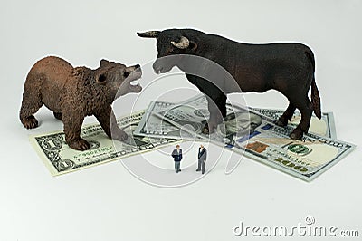 Bull or Bear Market! Stock Photo