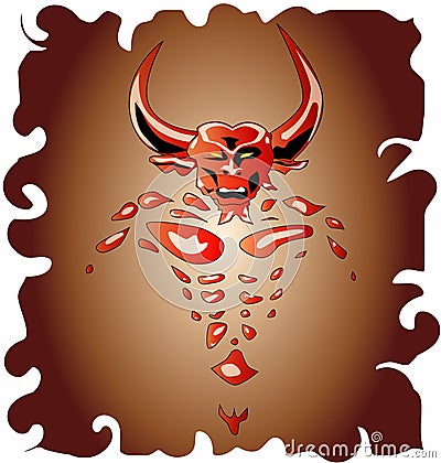 Bull Demon Stock Photo