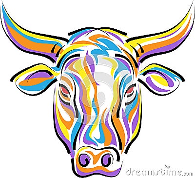 Bull head Vector Illustration