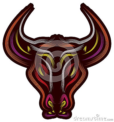 Bull head Vector Illustration