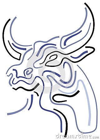 Bull head Vector Illustration