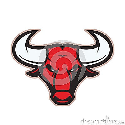 Bull head mascot Vector Illustration