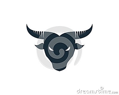 Bull Horn Icon Vector Logo Template Illustration Design Vector Illustration