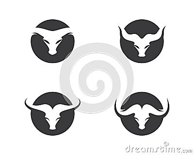 Bull logo template Vector Illustration