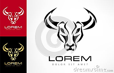 Bull logo vector Vector Illustration