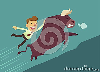 Bull market Vector Illustration