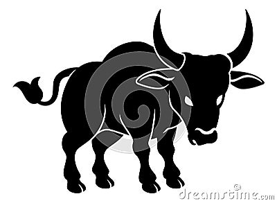 Ox Bull Chinese Zodiac Horoscope Animal Year Sign Vector Illustration