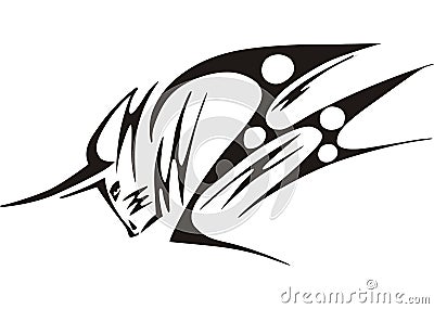 Bull tattoo Vector Illustration