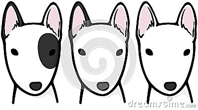 Bull Terrier Cartoon Illustration