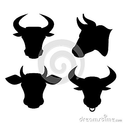 Bull vector icon Vector Illustration