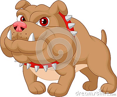 Bulldog cartoon Vector Illustration