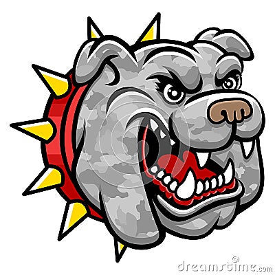 Bulldog head Vector Illustration