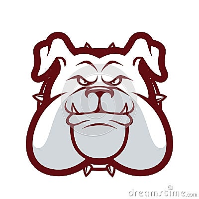 Bulldog head mascot Vector Illustration