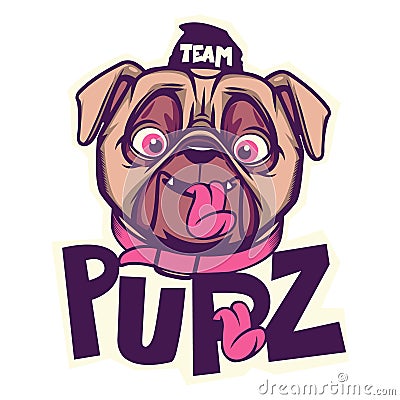 Bulldog Illustration Stock Photo