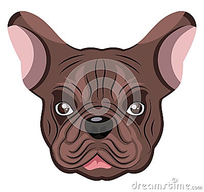 Bulldog illustration vector Vector Illustration