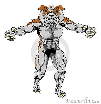 Bulldog sports mascot Vector Illustration
