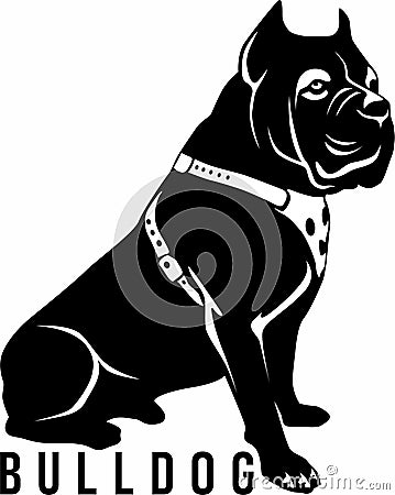 bulldog wild logo design vector Vector Illustration