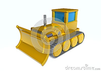 BULLDOZER Stock Photo