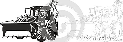 Bulldozer Vector Illustration