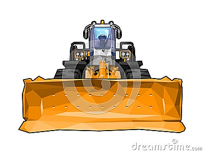 Bulldozer Vector Illustration