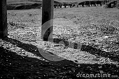 Bullet Casings at Two Rock Shooting Range Stock Photo