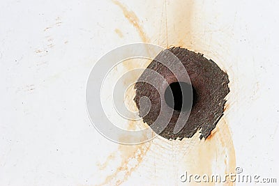 Bullet hole Stock Photo