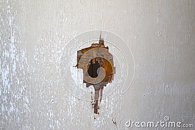 Bullet hole Stock Photo