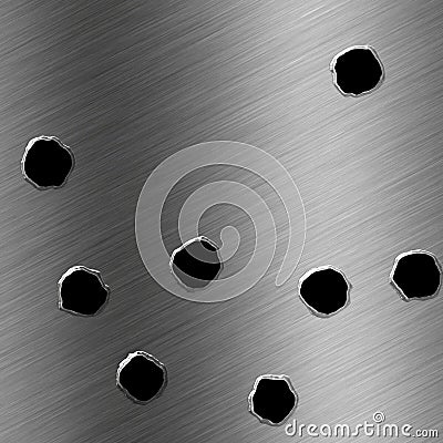 Bullet Holes Stock Photo