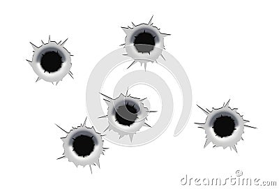 Bullet Holes Stock Photo