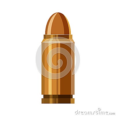 Bullet icon in cartoon style Stock Photo