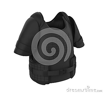 Bullet Proof Vest Isolated Stock Photo