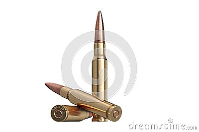 Bullet rifle caliber Stock Photo